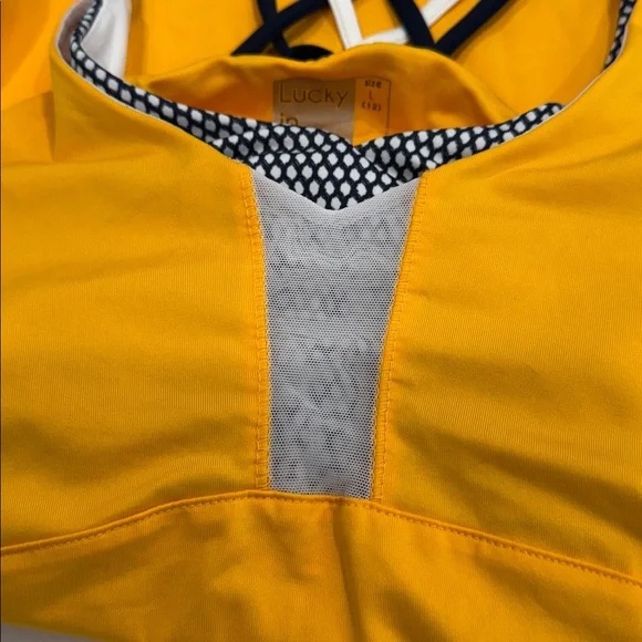 Lucky in Love Vibrant Yellow Tank Top L - Picture 10 of 10